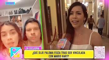 Paloma Fiuza rompe su silencio sobre Mario Hart y descarta problemas con Korina. Captura: Amor y Fuego.