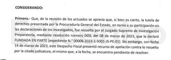 Apelación de la Fiscalía para