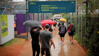 La lluvia interrumpió la segunda
