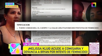 Melissa Klug denuncia a Bryan