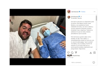 Dario Barassi y su mamá,