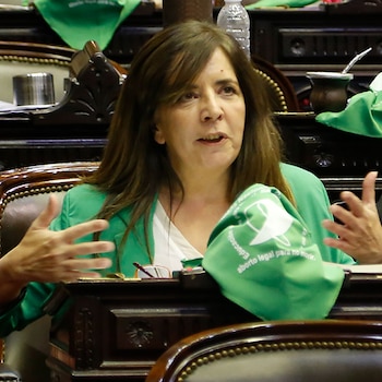 Cerruti en el Congreso. Fue