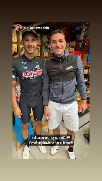 Scaloni con otro de los