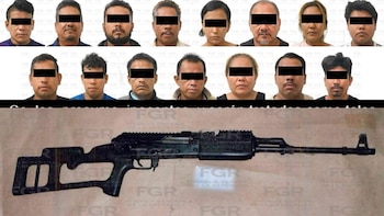 Los 15 presuntos integrantes de Los Ardillos fueron vinculados a proceso por delitos relacionados con armas de uso exclusivo de las Fuerzas Armadas. FGR
