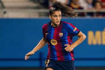 Mayssa Baha, en el FC Barcelona. (Instagram)