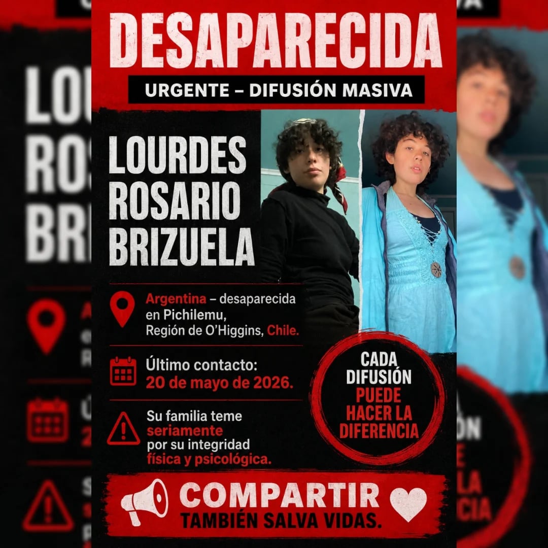 La Fundación Volviendo a Casa difundió la búsqueda este sábado por la tarde