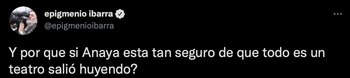 Ibarra volvió a lanzarse contra