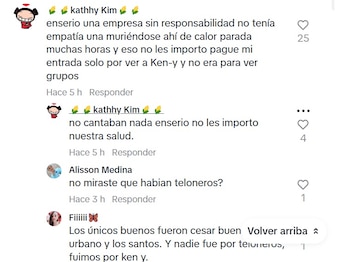 Concierto de Ken tuvo quejas