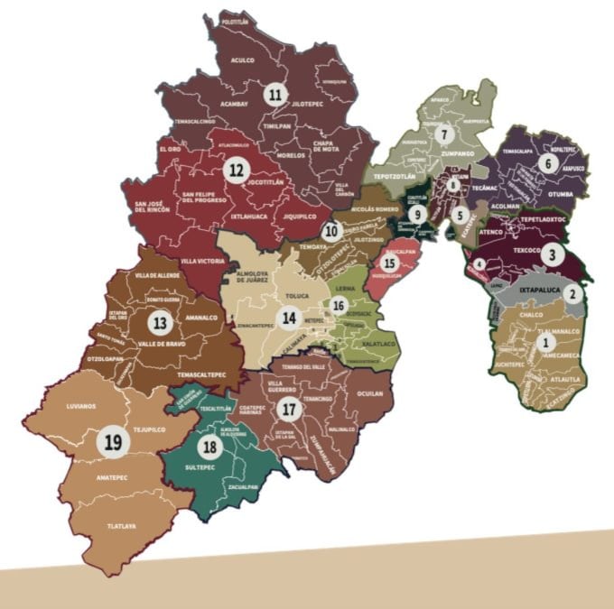 En una primera etapa se contempla la instalación de 31 planteles en distintos municipios del Estado de México
