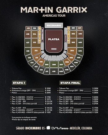 Las boletas para los conciertos de Martin Garrix en Colombia están a la venta a través de Tuboleta, con preventa y venta general programadas - crédito cortesía Breakfast Live