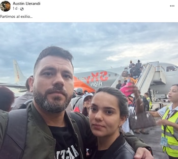 El periodista Austin Llerandi viajó a Brasil junto a su esposa tras denunciar persecución por parte de la Seguridad del Estado. (Cortesía: Redes sociales)
