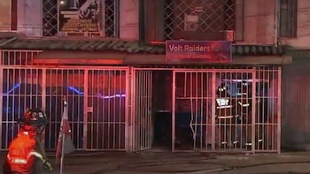 Incendio en local comercial en