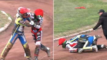 Son amigos, chocaron y se