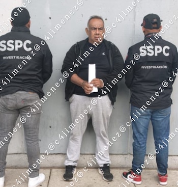 Así fue capturado por los agentes federales. Crédito: X - @c4jimenez