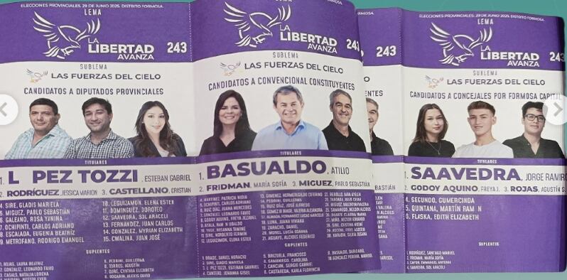 El sublema Las fuerzas del cielo del LLA