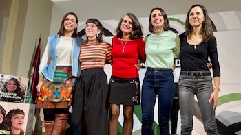Belarra, Irene Montero y Maíllo