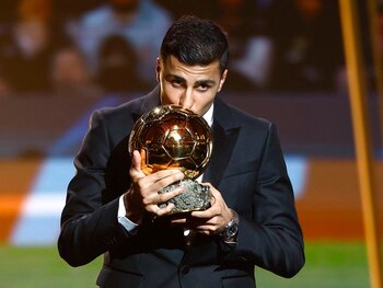 Rodri se quedó con el Balón de Oro (Reuters)