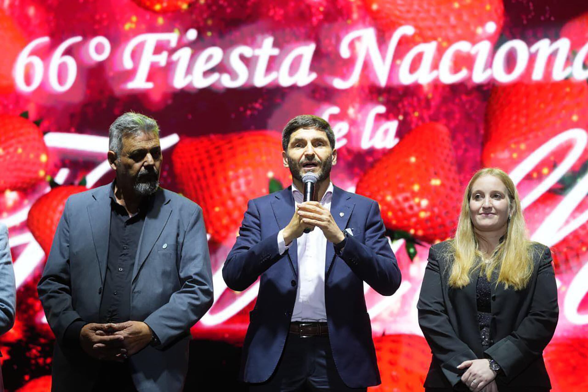 Pullar participó de la Fiesta de la Frutilla en la ciudad santafesina de Coronda