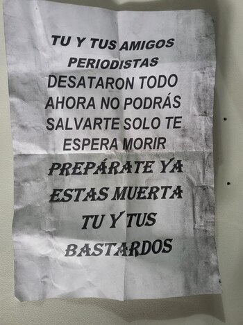 Amenaza contra Karelim López.