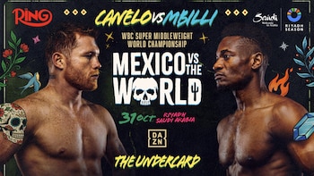 Canelo vs Mbilli: esta es la cartelera oficial para las funciones del 31 de octubre en Arabia Saudita