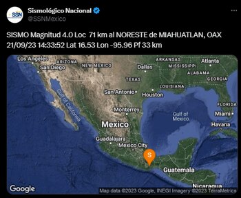 Se reportó sismo de 4.0