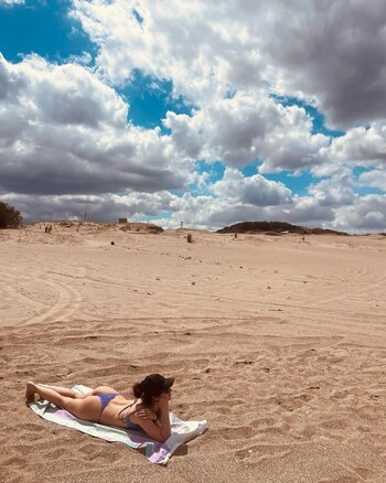 Gimena Accardi disfrutando de unos