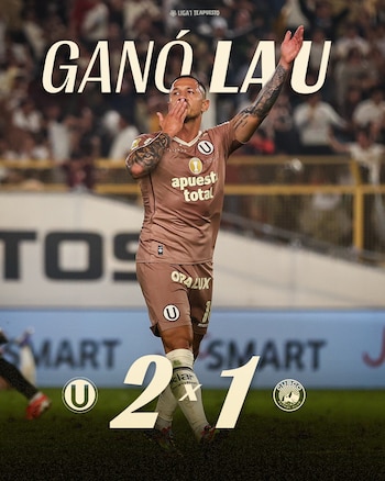 Gianluca Lapadula le dio la victoria a Universitario en un partido que los de Cúper no exhibieron su mejor versión.
