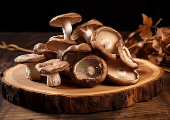 Setas shiitake. (Magnific)
