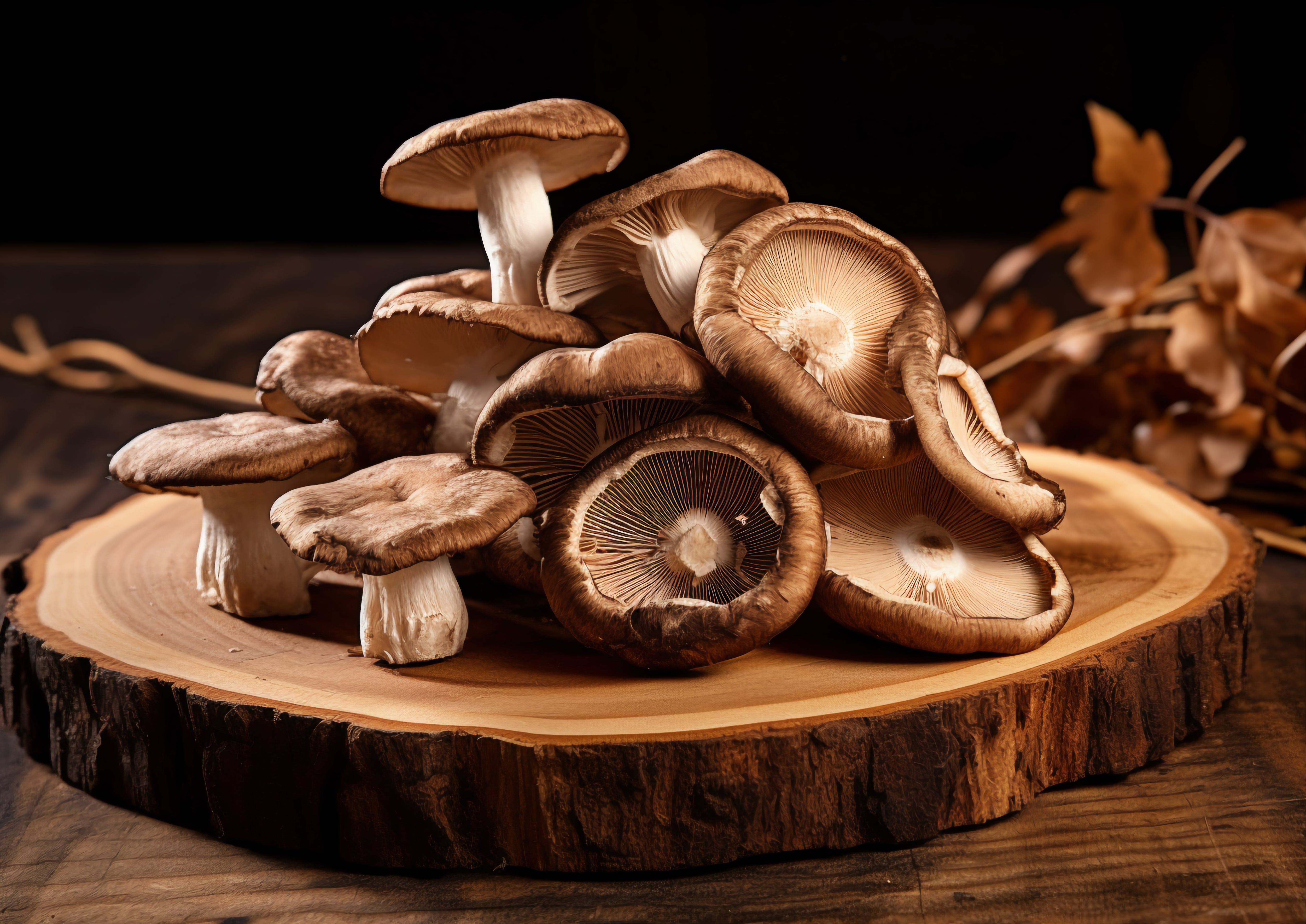 Setas shiitake. (Magnific)