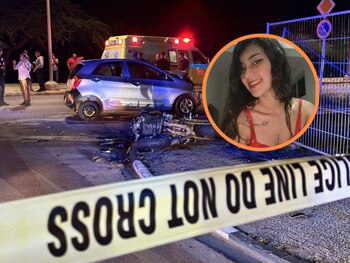 La colombiana se movilizaba en