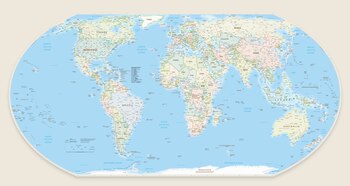 El mapa Equal Earth refleja de una forma más proporcionada las superficies de los países. (Equal Earth)