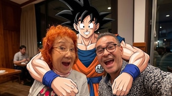 Mario Castañeda cumple un sueño junto a Masako Nozawa: así fue el histórico encuentro de las voces de Gokú