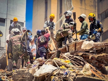 El terremoto dejó cientos de fallecidos y activó la respuesta del Ejército - crédito Suministrado a Infobae Colombia