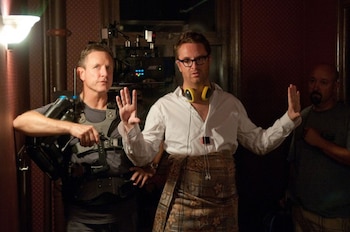 Nicolas Winding Refn en el rodaje de 'Drive'