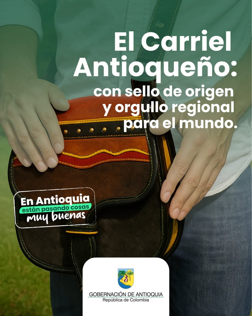 Así se ve el tradicional carriel antioqueño - crédito Gobernación de Antioquia