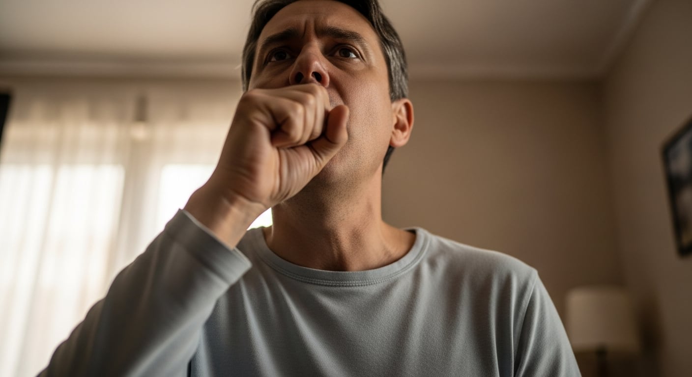 La tos crónica o intensa figura entre los factores que pueden debilitar la zona abdominal (Imagen Ilustrativa Infobae)