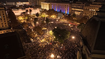 Indio Solari - Plaza de Mayo - drone