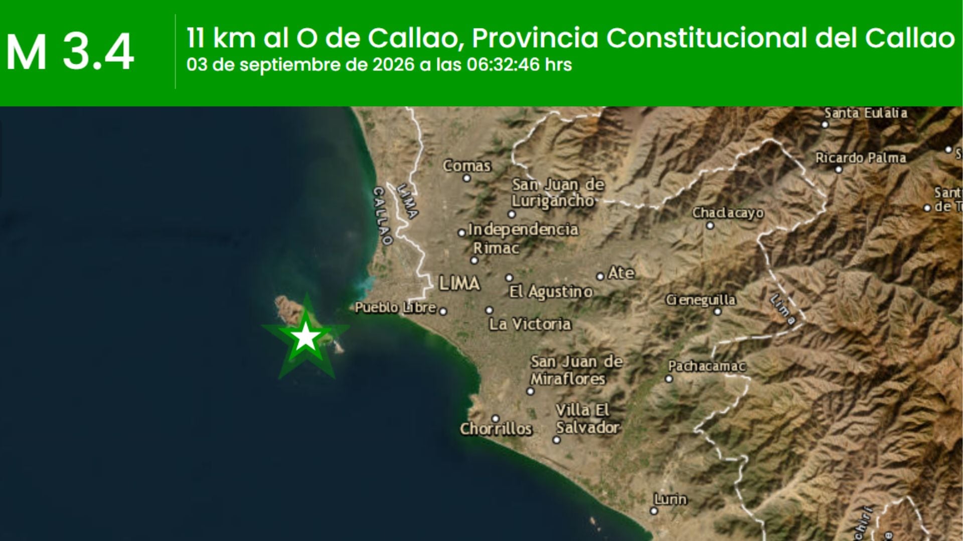 Sismo en el Callao