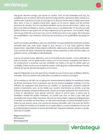 Insistió además en atacar al