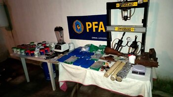 Elementos encontrados en los allanamientos