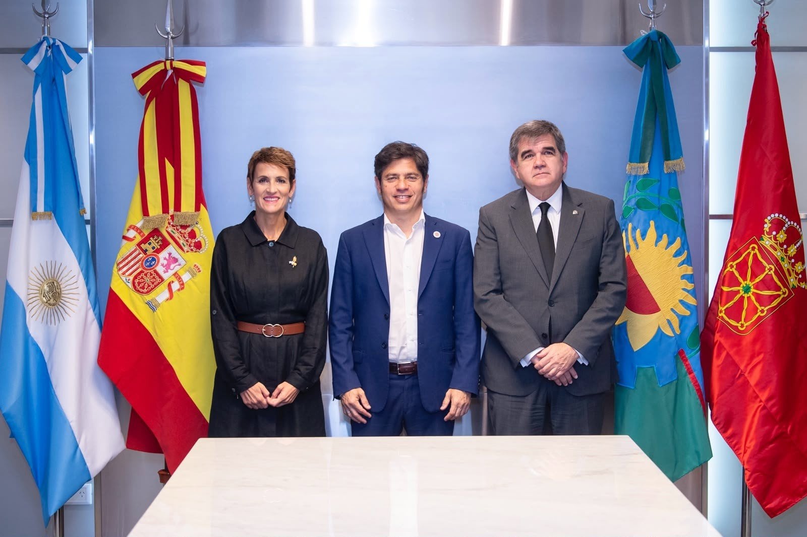 Chivite se reúne en Argentina con el gobernador de la provincia de Buenos Aires