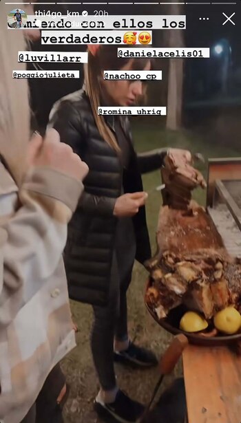 Thiago Medina compartió una cena