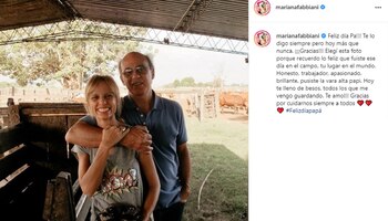 El saludo de Mariana Fabbiani