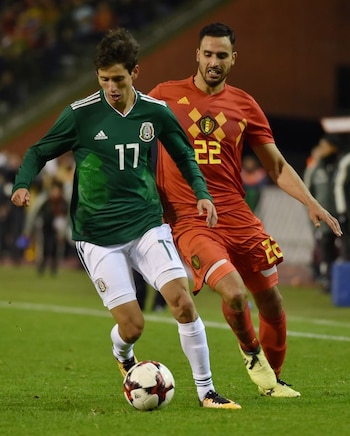 La historia de enfrentamientos oficiales y amistosos entre México y Bélgica contabiliza siete partidos, con tres victorias mexicanas, dos belgas y dos empates.
REUTERS/Eric Vidal