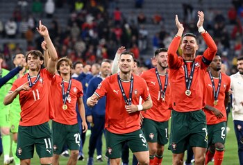 Cristiano Ronaldo, Diogo Dalot y