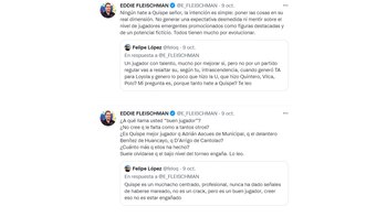 Discusión entre Eddie Fleischman y