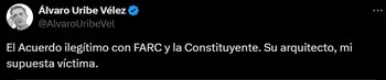El expresidente Uribe volvió a