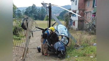 Avioneta cayó en zona rural