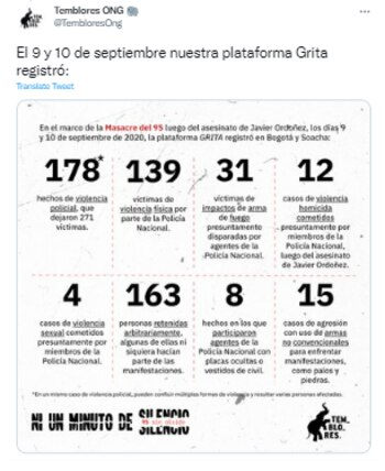 Desde Temblores ONG se solicita