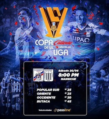 Precios de entradas para el Alianza Lima vs Carlos A. Mannucci.